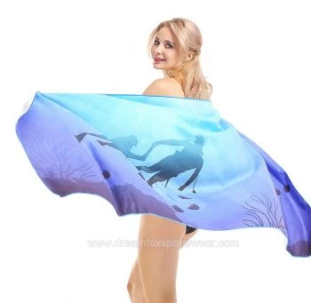 Sublimowany Oversize Lekki Ręcznik Plażowy
